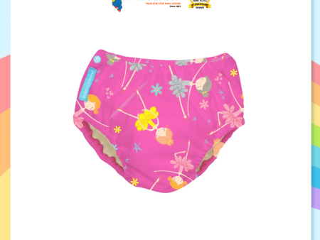 Charlie Banana Swim Diaper & Training Pants - Diva Ballerina Pink (L) Hot on Sale