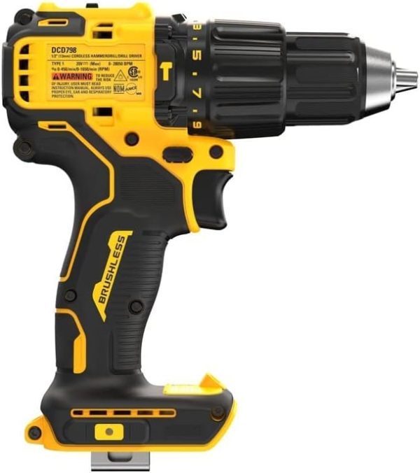 DEWALT 20V MAX* Brushless Cordless 1 2 in. Hammer Drill (Tool Only) Discount