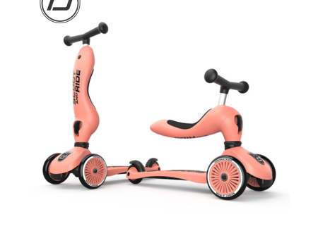 Scoot & Ride Highwaykick 1 Scooter Peach (1-5yrs) Hot on Sale