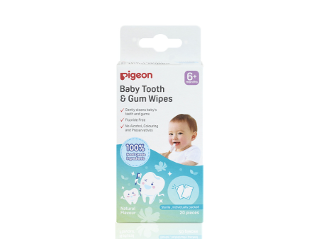 Pigeon Baby Tooth and Gum Wipes 20pcs (6m+) Discount