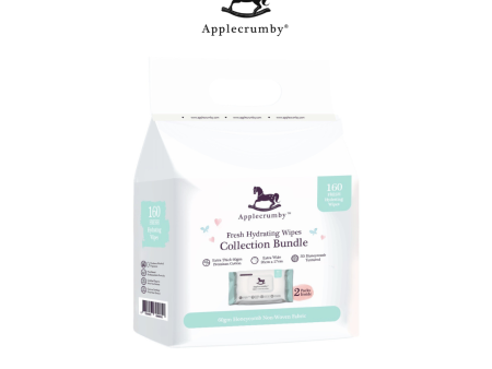 Applecrumby Fresh Hydrating Wipes 80s (2 Packs Bundle) Supply