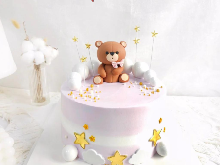 [PRE-ORDER] Yippii Starry Bear Cake 8 Inch For Discount