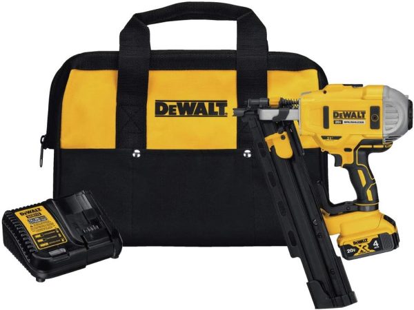 DEWALT 20V MAX* 21 degree Plastic Collated Cordless Framing Nailer Kit Sale