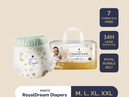 Hoppi RoyalDream Baby Diaper Pants (1 Pack) 100% 7 Chemicals-Free Online Sale