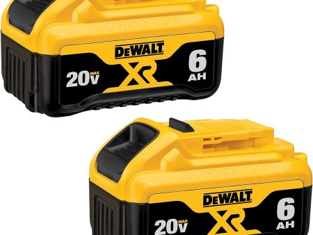 DEWALT 20V MAX* Battery, Premium 6.0Ah Double Pack For Sale