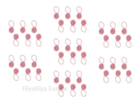 HiyaHiya Pink Yarn Ball Stitch Markers Bundle Supply