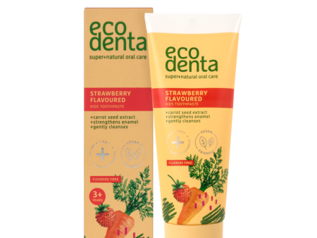 Ecodenta Wild Strawberry Flavoured Kids Toothpaste 75ml (3y+) Fashion