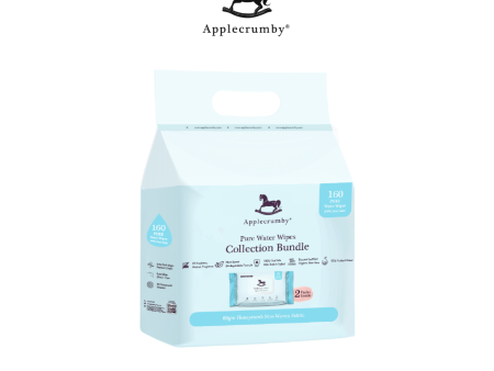 Applecrumby Pure Water Wipes 80s (2 Packs Bundle) Cheap