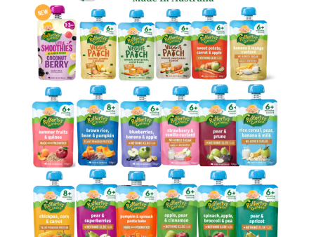 Rafferty s Garden Baby Food Pouches 120g 6m+ 8m+ Made In Australia Online now