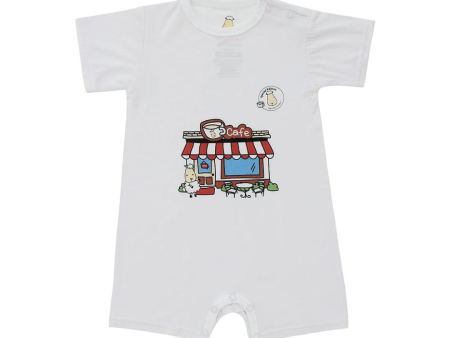 Baa Baa Sheepz SPECIAL EDITION - Romper Short Sleeve Cafe White - 18M Fashion