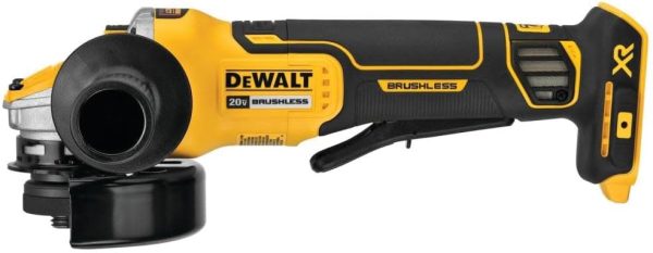 DEWALT 20V MAX* XR 4-1 2 - 5 in. Brushless Cordless Small Angle Grinder with Power Detect Tool Technology (Tool Only) For Discount