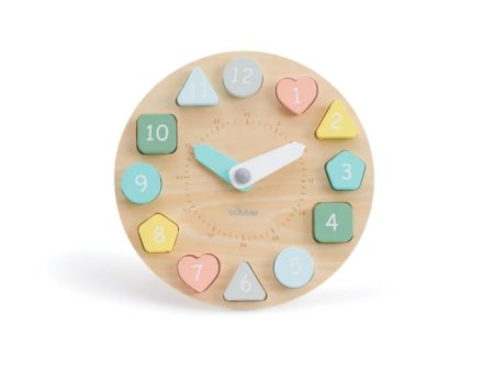 Bubble Wooden Learning Clock (12m+) Online Hot Sale