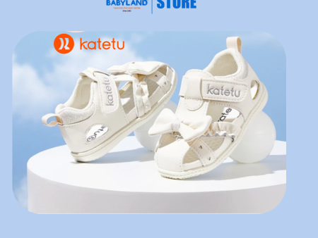 Katetu Crtartu Enchanting Butterfly Bow Soft Princess Sandals X3BE023 - White2 (16cm) on Sale