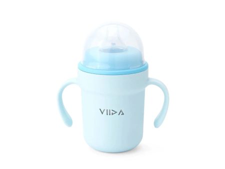 Viida Souffle Antibacterial Stainless Steel Spout Sippy Cup - Baby Blue For Discount