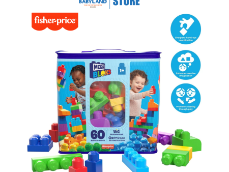 Fisher-Price Mega Bloks Big Building Bag 60pcs (1y+) Cheap