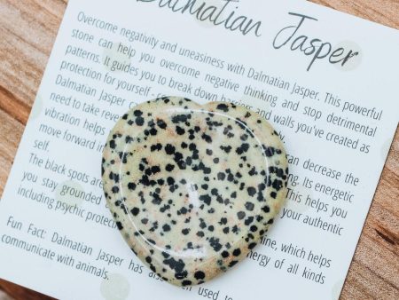 Dalmatian Jasper Worry Stone - for forgiveness and letting go Discount